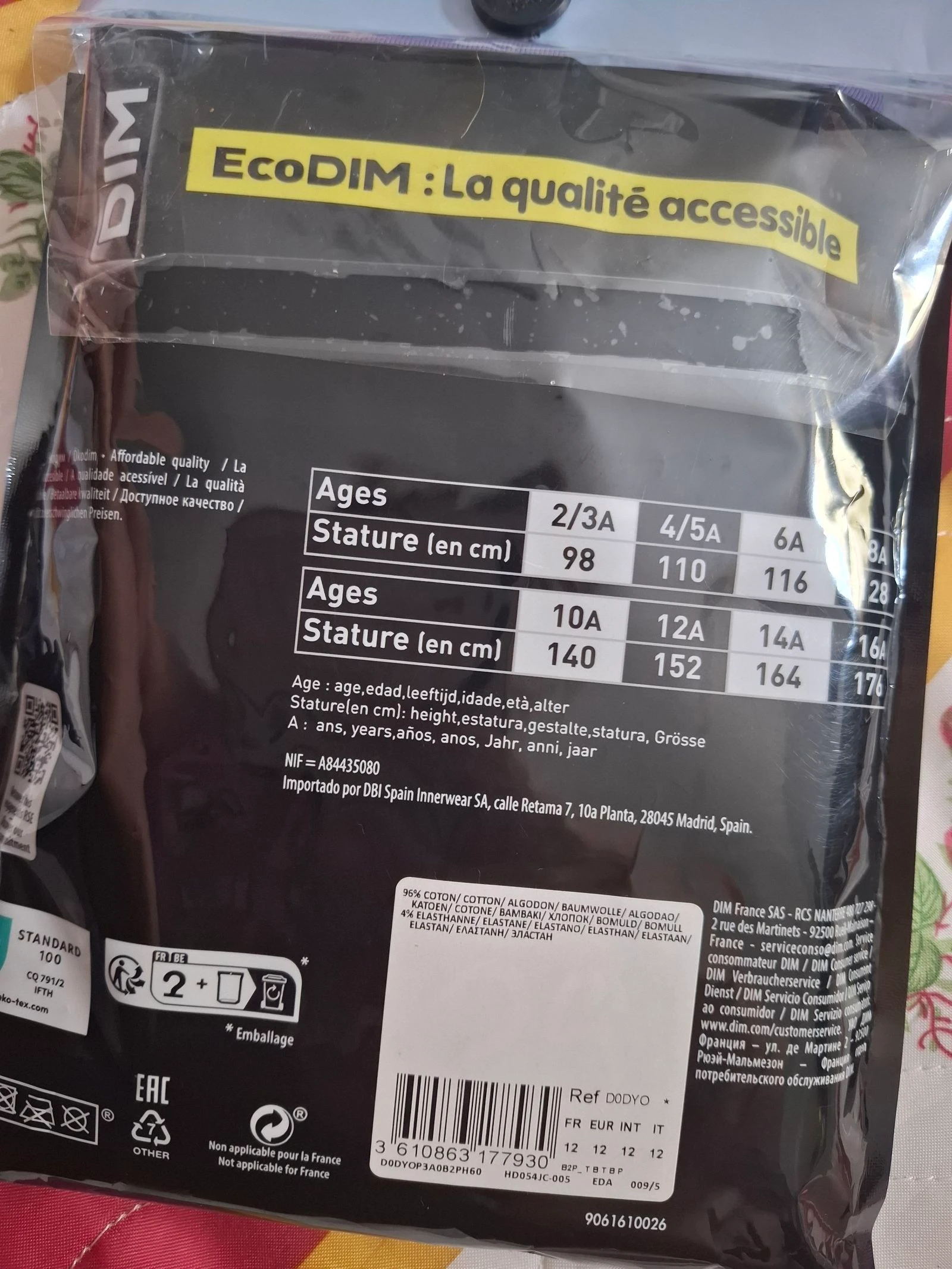3 Boxer DIM neuf 12 ans  – photo 3